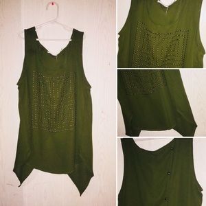 Sleeveless chiffon top